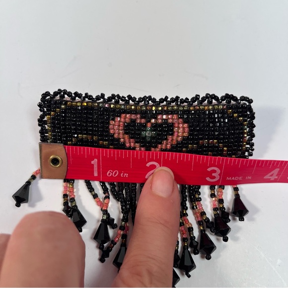 Beaded Hair Clip with Fringe main image 4